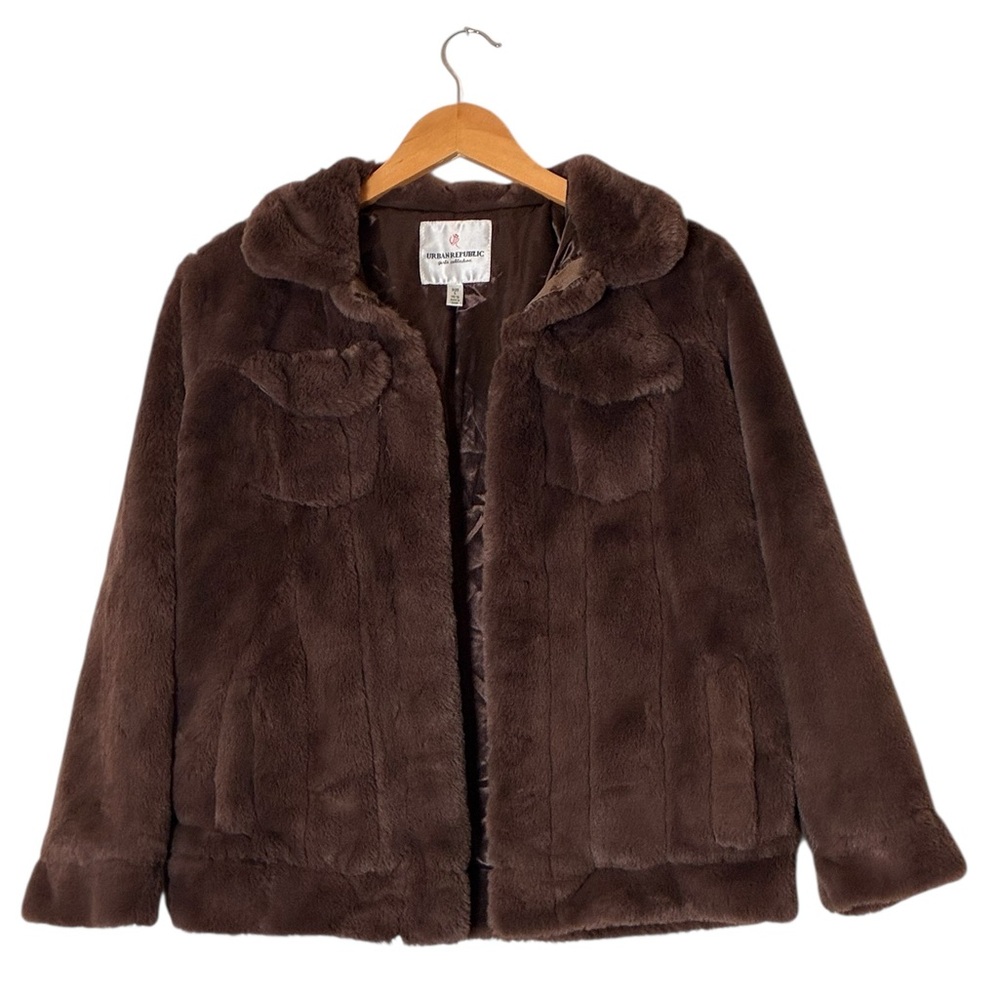 Urban Republic | Like new faux fur luxe brown coat winter luxury